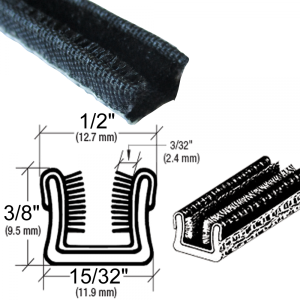 Window / Glass Run Channel - Flexible - 8' Strip - 3/8 Questions & Answers