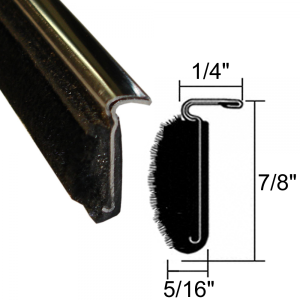 Beltline Weatherstrip - Also Called Window Sweeps, Felts or Fuzzies - Pair of 4' Strips - Inner - 7/8 Questions & Answers