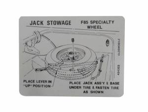 Spare Tire & Jack Stowage Decal Questions & Answers