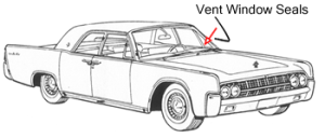 Front Door Vent Window Seal Kit - Includes Main Seal & Division Seal Questions & Answers