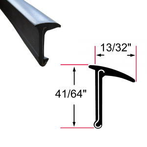 Beltline Weatherstrip - Also Called Window Sweeps, Felts or Fuzzies - Pair Of 4' Strips - Rigid - Inner or Outer - 41/64 Questions & Answers