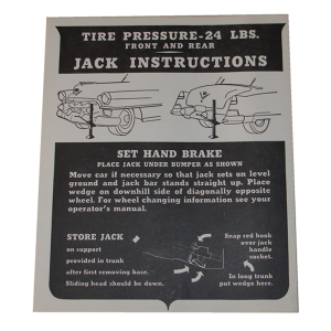 Jack Instructions Decal - In Trunk Questions & Answers