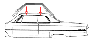 sku 11-180R will this fit a 1967 buick lelectra 225 4 door hard top?