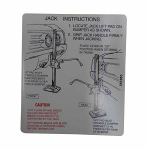 Jack Instructions Decal Questions & Answers