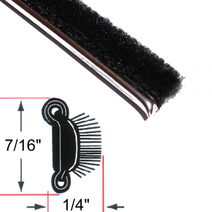 Beltline Weatherstrip - Also Called Window Sweeps, Felts or Fuzzies - Pair of 3' Strips - Inner or Outer - 7/16 Questions & Answers